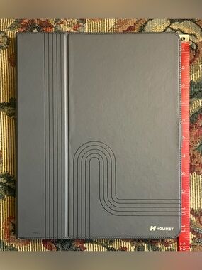 Holimet iPad case , 11” x 9” , magnetic , foldable vegan leather, pencil holder